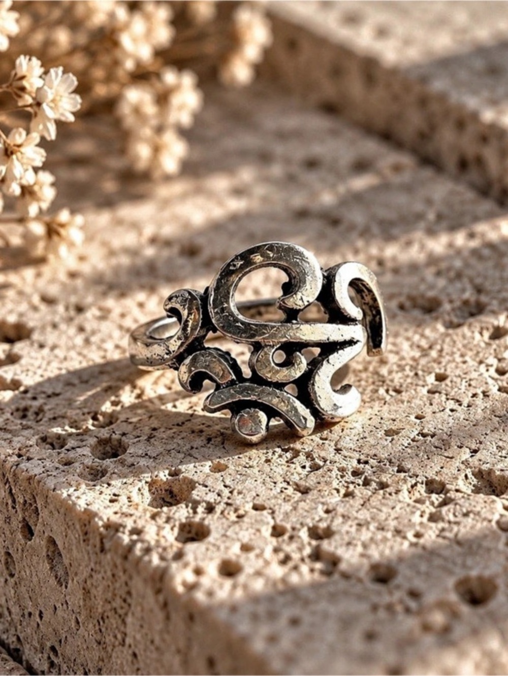 Sculptural Silver Ring